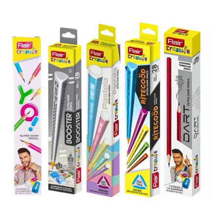 Flair Creative Premium Wooden Pencil - Combo Pack