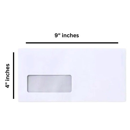 Taj Mahal White Window Envelope 9
