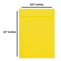 Taj Mahal Laminated Yellow Envelope (Non Tearable) 12