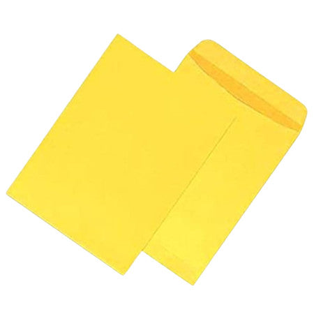 Taj Mahal Laminated Yellow Envelope (Non Tearable) 12