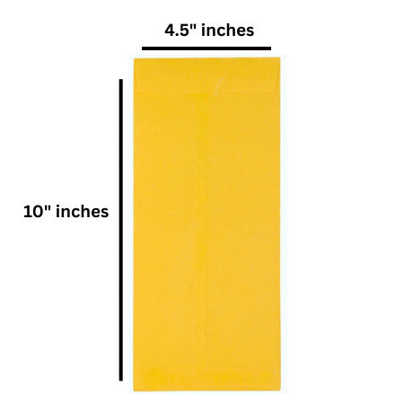 Taj Mahal Laminated Yellow Envelope (Non Tearable) 10