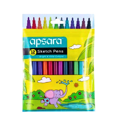 Apsara Sketch Pen - 12 Shades