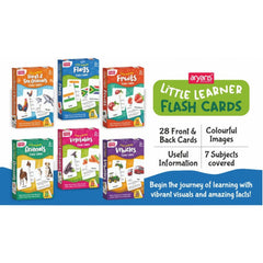 Aryans Little Learner Flash Cards (28 Cards) Mix Design
