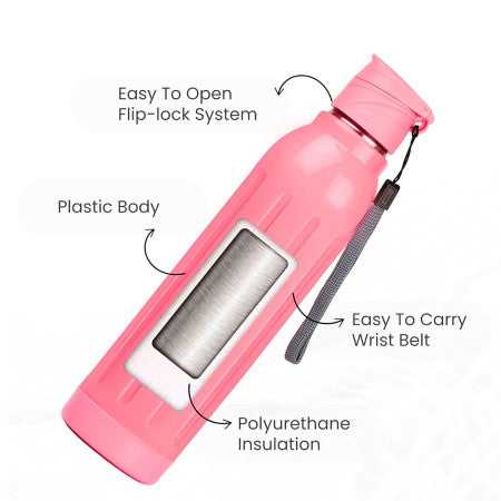 Flair Arrow PP Inner Insulated Water Bottle - 900ml
