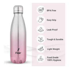Flair Mist Stainless Steel Vacuum Water Bottle - 500ml