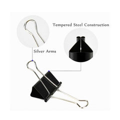 Oddy Binder Clips Black - 25mm
