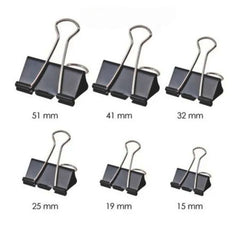 Oddy Binder Clips Black - 25mm