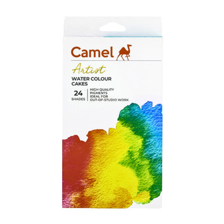Camel Artist Water Colours Cakes - 24 Shades, C-24