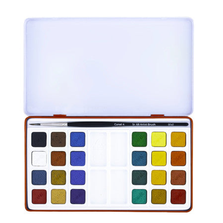 Camel Artist Water Colours Cakes - 24 Shades, C-24