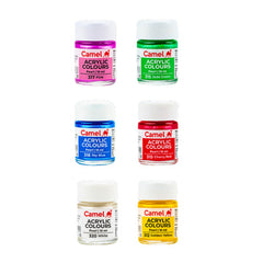 Camel Acrylic Colours 10ml - 6 Shades
