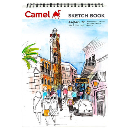 Camel A4 Spiral Sketch Book - 30 Sheets