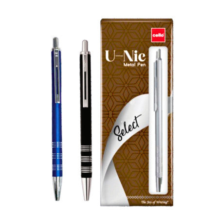 Cello U-Nic Metal Ball Pen - Blue