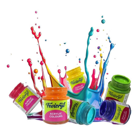Pidilite Fevicryl Acrylic Colours Kit - 14 Shades