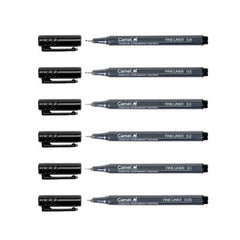 Camel Fine Liner Pens - 6 Pens