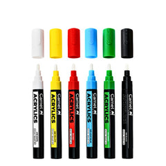 Camel Acrylic Markers - 6 Shades