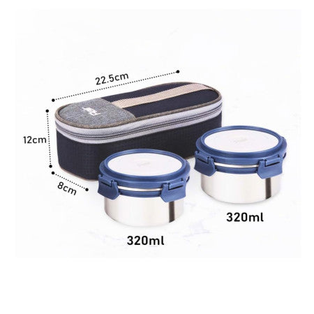 Flair Swift Click Stainless Steel Lunch Box - 320ml