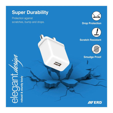 ERD USB-A Mobile Charger Adapter 10W (White) TC-102