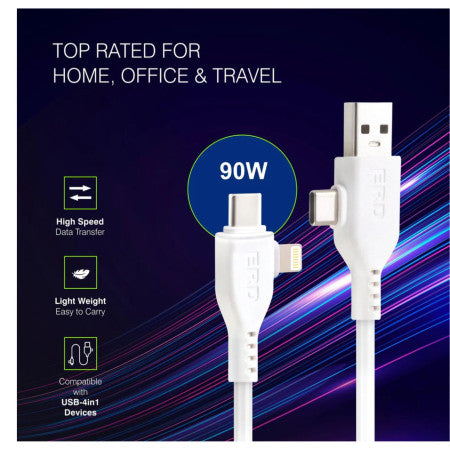 ERD Multi Data Cable – 4-in-1, 90W Power UC-101
