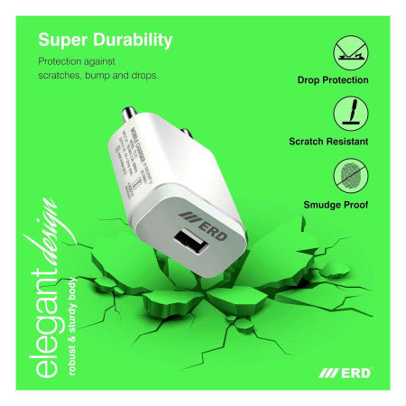 ERD Mobile Charger+Lightning USB (White) TC-21