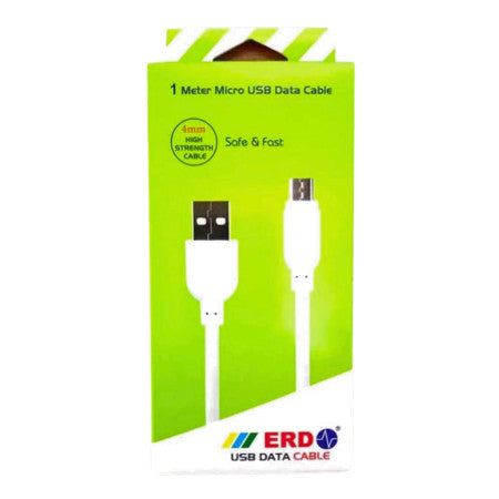 ERD Micro USB Charging+Data Cable (Fast Charging) – White UC-26