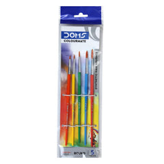 Doms Colourmate Brushes Round- Assorted Set of 5