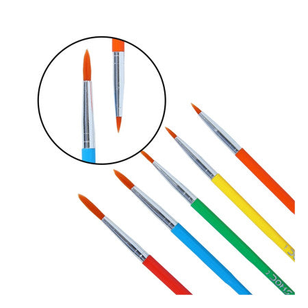 Doms Colourmate Brushes Round- Assorted Set of 5