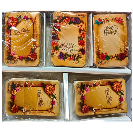 Golden Gifting Tags 50x5 Designs - 250 Tags