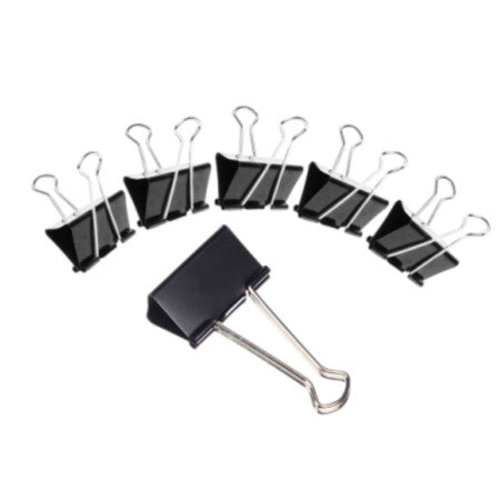 JB9 Binder Clip - 19mm - JBC19 (Set of 12)