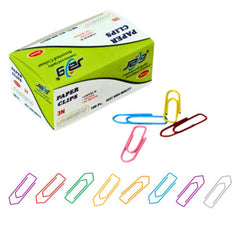 JB9 Coloured 'U' Paper Clips - 28mm - C28