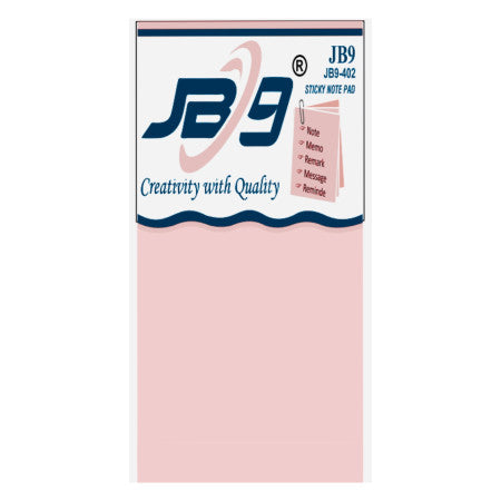 JB9 Sticky Note Pad - 50x75mm (2x3inch) - 402
