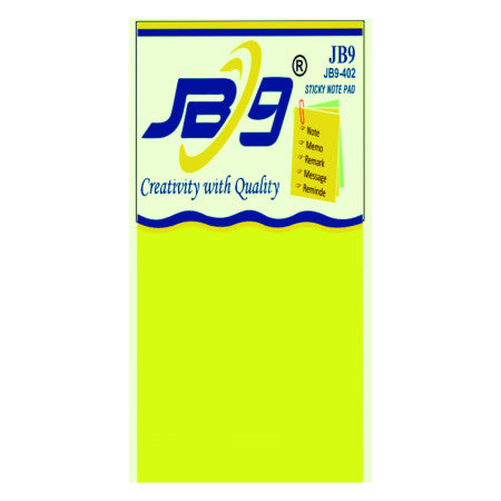 JB9 Sticky Note Pad - 50x75mm (2x3inch) - 402