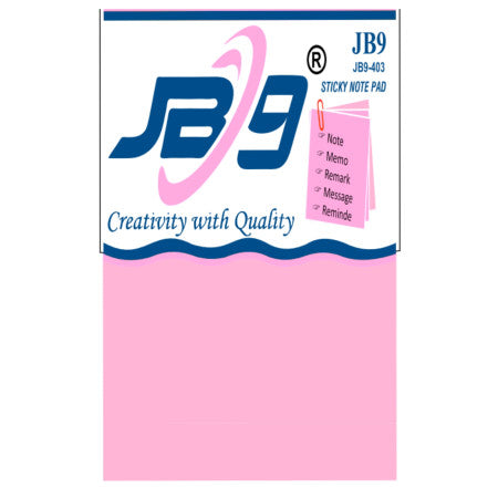 JB9 Sticky Note Pad - 76x76mm (3x3inch) - 403