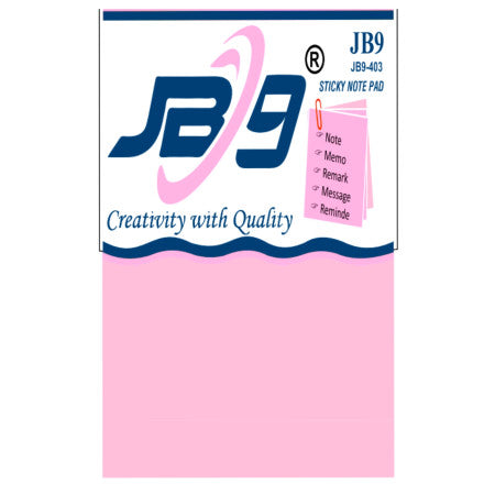JB9 Sticky Note Pad - 76x76mm (3x3inch) - 403