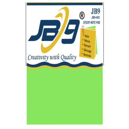 JB9 Sticky Note Pad - 76x76mm (3x3inch) - 403
