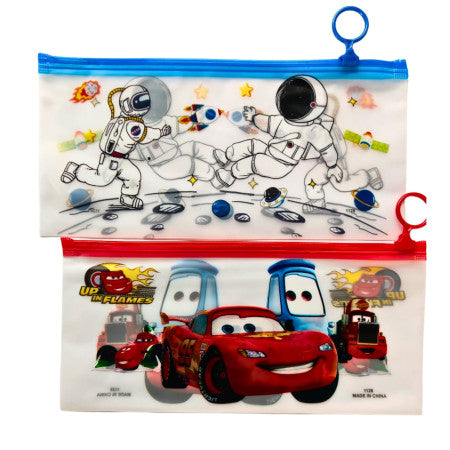 Myly-Cartoon Printed Zipper Pencil Pouch (1128)
