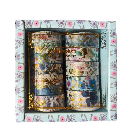 Washi Floral Tape Pack of 12pcs Mix Size - XM-TZ2975