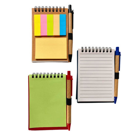 Myly-Smiley Spiral Diary with Sticky Notes & Pen (JX005)