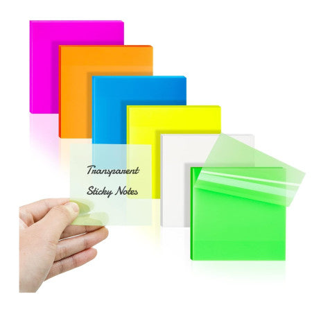 Myly-Semi Transparent Sticky Notes 75mmX75mm (Pack of 50 sheets) (JX689)
