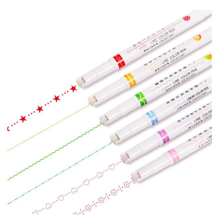 Myly-Liner roller highlighters 6 designs (7008-6)