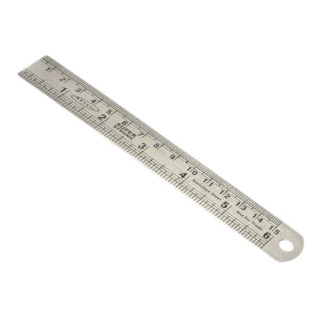 Khyati Super Strong Steel Scale - 15cm S531