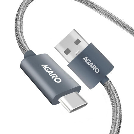 Agaro Braided Cable USB-A to Type C Charging+Data Cable