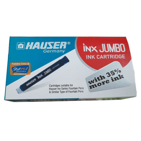 Hauser Inx Jumbo Ink Cartridge - Blue, Pack of 3