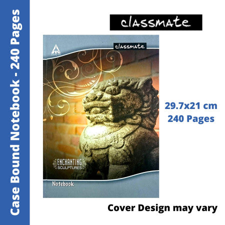 Classmate Case Bound A4 Register - 236 Pages, 29.7x21 cm (02000986)