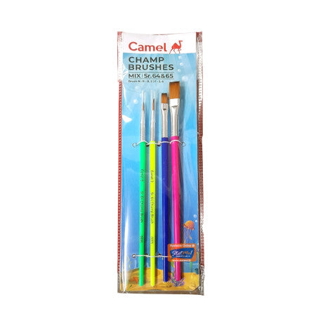 Camel Brush Pack SR-64 & 65 - Set of 4 Mix Brush