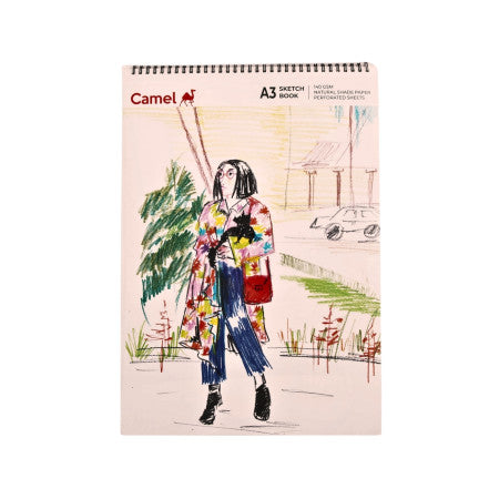 Camel A3 Spiral Sketch Book - 30 Sheets
