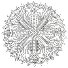 Colouring Book For Adults Mandala Art - Mix Design
