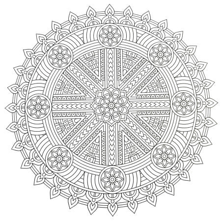 Colouring Book For Adults Mandala Art - Mix Design