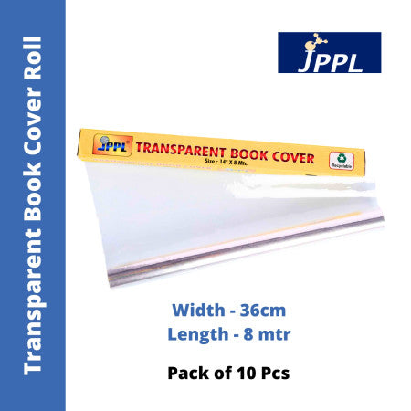 JPPL Transparent Book Cover Roll (SD-05) - 36 cm x 8 mtr
