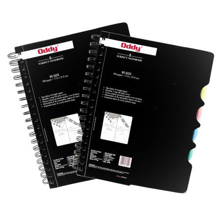 Oddy B5- 5 Subject Notebook, 300 page (WR-5S-B5300)