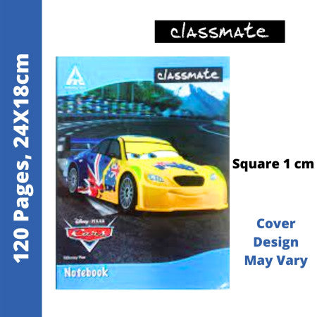 Classmate Notebook - Square 1 cm, 120 Pages, 24x18 cm (2000968) - MRP - Rs. 34